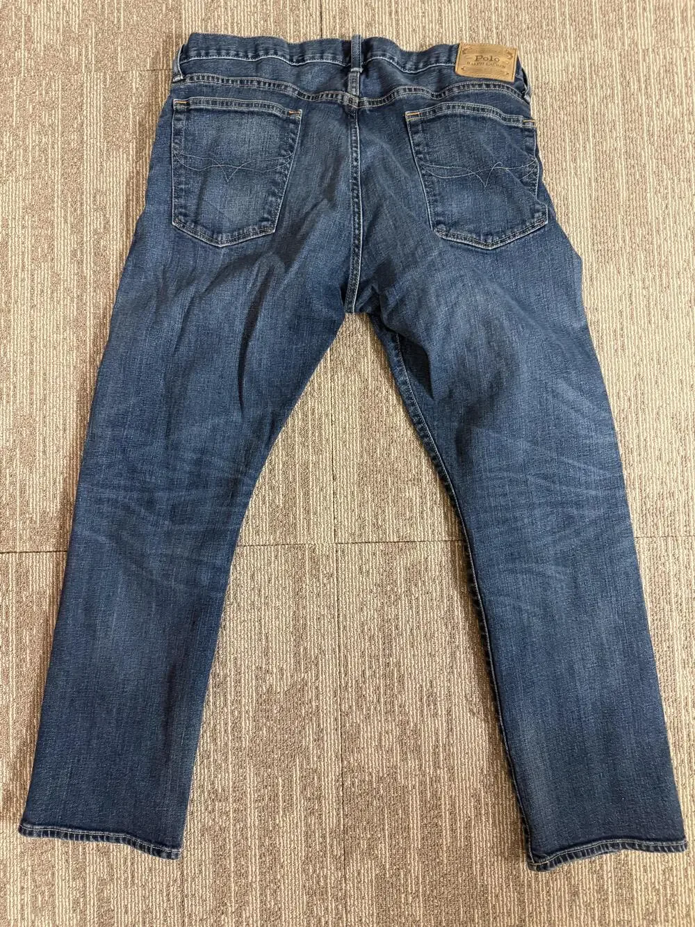 Polo Ralph Lauren Hampton Relaxed Straight Jeans Mens 36x30 Dark Wash Denim